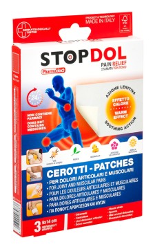 Pharmadoct STOPDOL Náplasti proti bolesti s hrejivým efektom 9 × 14 cm 3 ks