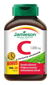 Jamieson Vitamín C 1000mg s postupným uvoľňovaním 120tbl.