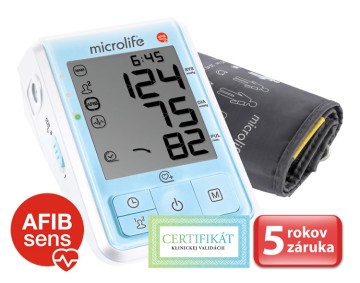 Microlife BP B6 Favourite Afib tlakomer na rameno modrý + adaptér