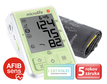 Microlife BP B6 Favourite Afib tlakomer na rameno zelený + adaptér