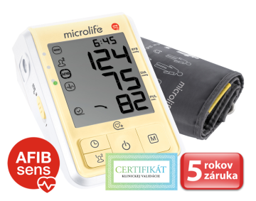 Microlife BP B6 Favourite Afib tlakomer na rameno žltý + adaptér