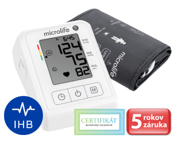 Microlife BP B2 Accurate automatický tlakomer na rameno s adaptérom