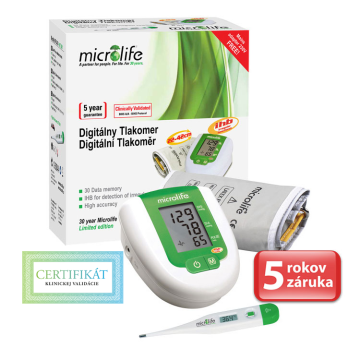 Microlife BP 3AG1 automatický tlakomer s teplomerom MT 3001