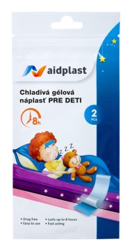 Aidplast Chladivé hydrogélové náplasti pre deti 2 ks 5×12cm