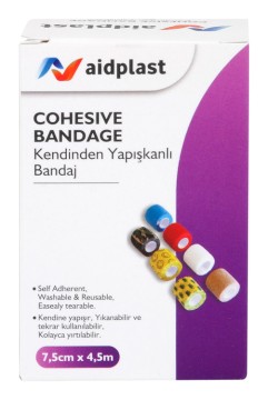 Aidplast Kohézny obväz 7,5 cm x 4,5 m 1ks