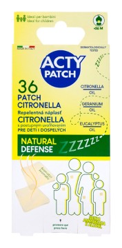 ActyPatch Repelentná náplasť Citronella s postupným uvoľňovaním 36 ks