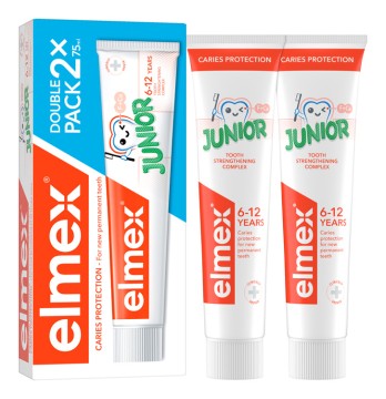 Elmex Junior zubná pasta 6-12 rokov Duopack 2x75ml