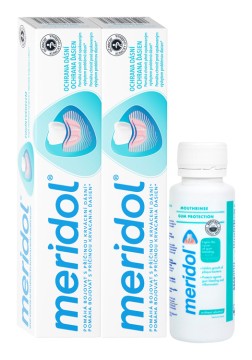 Meridol Duopack 2x75 ml zubná pasta + ústna voda 100 ml zdarma