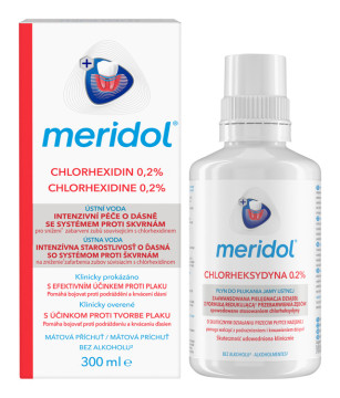 Meridol ústna voda s Chlorhexidinom 0,2% 300ml