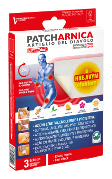 Pharmadoct Patch Arnica Náplasti proti bolesti s hrejivým efektom 9 × 14 cm 3 ks