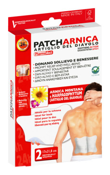 Pharmadoct Patch Arnica Náplasti proti bolesti 2ks XXL 17 × 21,8 cm