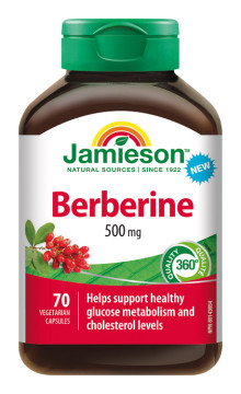 Jamieson Berberín 500 mg 70cps. podpora GLP-1