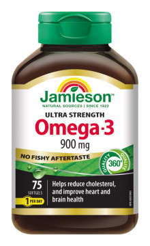 Jamieson Omega-3 ULTRA 900mg 75cps.