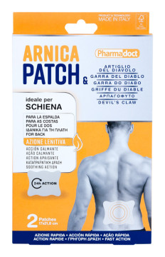 Pharmadoct Patch Arnica Náplasti proti bolesti 2ks XXL 17 × 21,8 cm