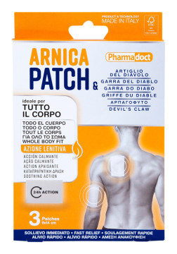 Pharmadoct Patch Arnica Náplasti na zmiernenie bolesti 3ks, 9 x 14 cm