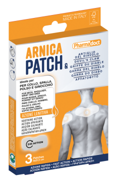 Pharmadoct Patch Arnica Náplasti proti bolesti 3ks XL 8 × 21,5 cm