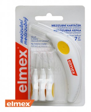 Elmex Medzizubná kefka 7mm žltá 4ks