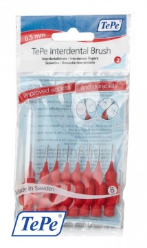 TePe Medzizubná kefka ID 0,50mm 8 ks - červená