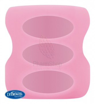 Dr. Brown’s Silikónový obal na sklenenú fľašu 150ml, ružová (AC080)