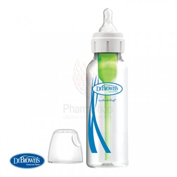 Dr. Brown’s Dojčenská fľaša Options+ SKLENENÁ Anti-colic 250ml – 1ks (SB81003-P4)
