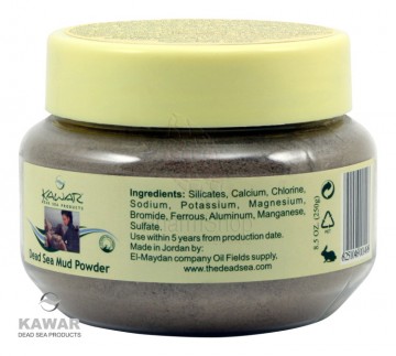 Kawar Čierne bahno s minerálmi z Mŕtveho mora v prášku 250g