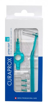 Curaprox Medzizubná kefka CPS 06 Prime Start 5ks tyrkysová + držiak UHS 470 + držiak UHS 409