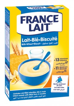 France Lait Pšeničná mliečna kaša sušienky 250g