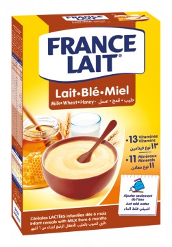 France Lait Pšeničná mliečna kaša medová 250g