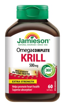 Jamieson Omega COMPLETE Pure Krill 500mg 60cps.