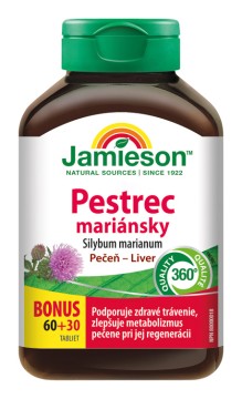 Jamieson Pestrec mariánsky – Silybum marianum 90 tbl.