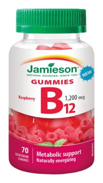 Jamieson Vitamín B12 Gummies 1200 mcg želatínové pastilky 70 pas.