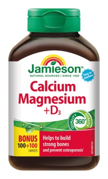 Jamieson Vápnik, horčík s vitamínom D3 200tbl.