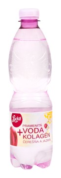 Lucka pramenitá voda + kolagén s príchuťou čerešňa a jazmín 0,5l