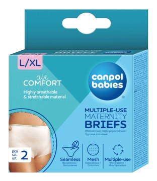 Canpol babies Elastické prateľné popôrodné nohavičky L/XL 2ks